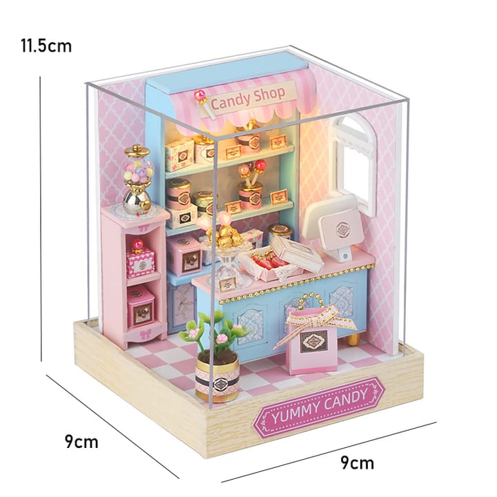 The Hobby House Miniature Kit, Candy shop, with cover