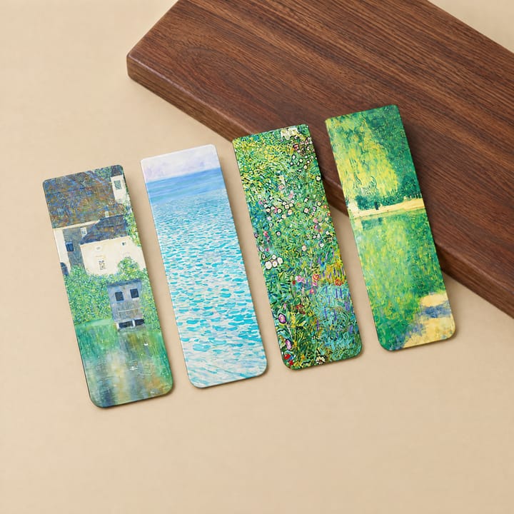 The Painted Page Magnetic Bookmarks, Klimt's Back Garden
