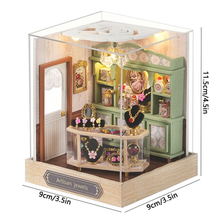 The Hobby House Miniature Kit, Pink candy shop, with cover