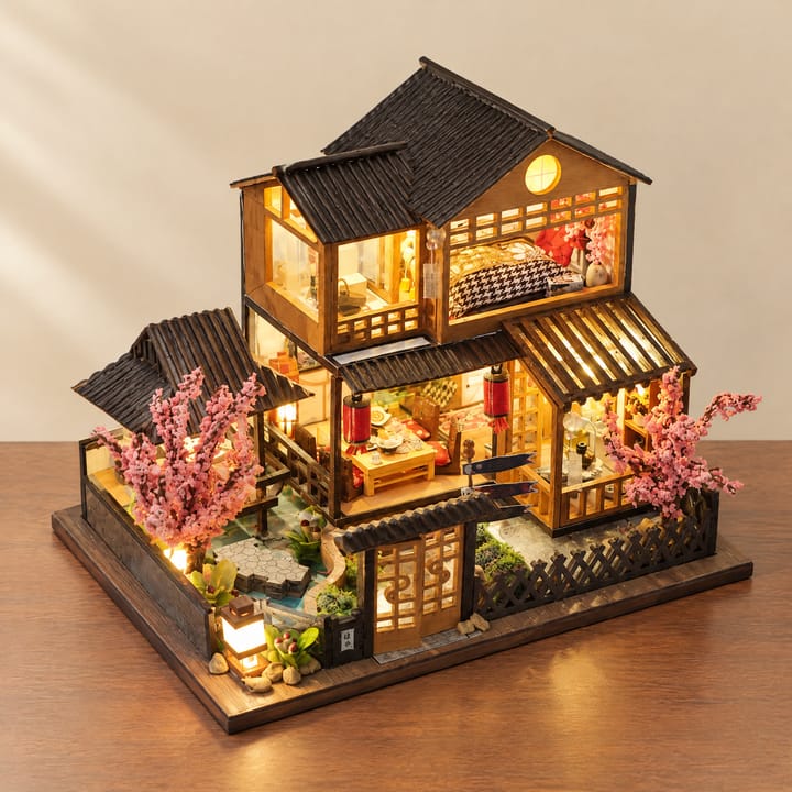 The Hearthlight Cottage Dollhouse Kit