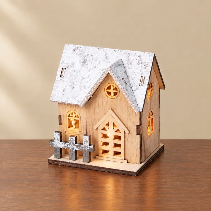 The Wooden Christmas Village House Kit, Tall cottage