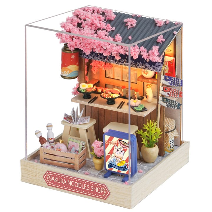 The Glow Room Miniature House Kit, Sakura Noodles Shop