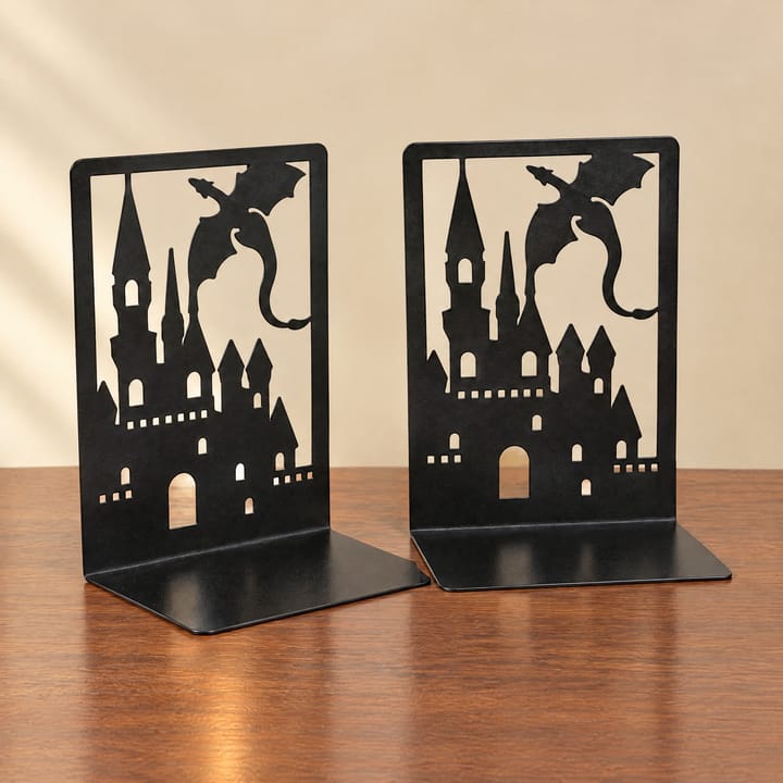 The Dragon Castle Bookends