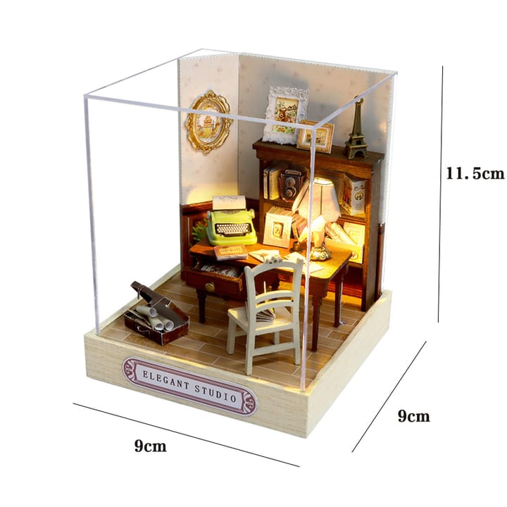 The Hobby House Miniature Kit, Elegant study, with cover