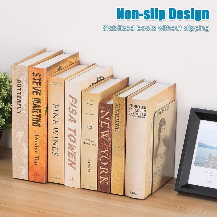 The Clear Acrylic Shelf Bookends