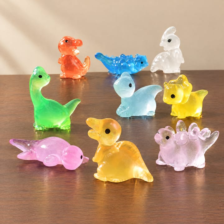 The Glow in the Dark Dinosaur Set, Pastel mix B
