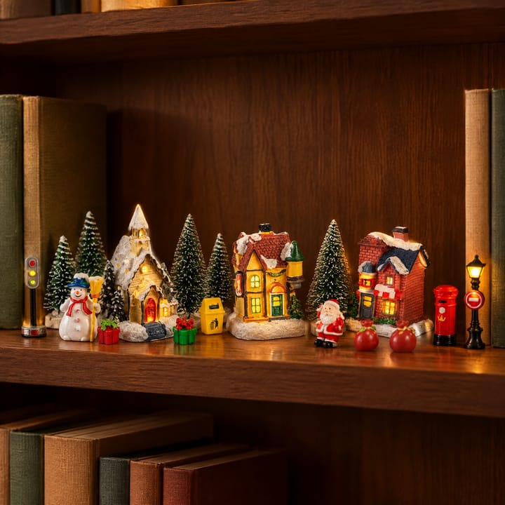 The Snowy Village Lighted House