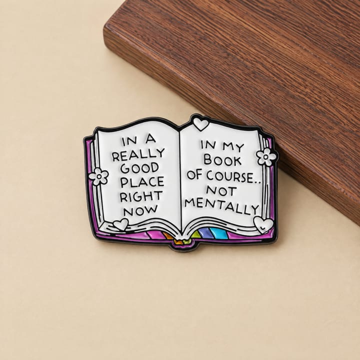The Book Lover's Enamel Pin, In a really good place