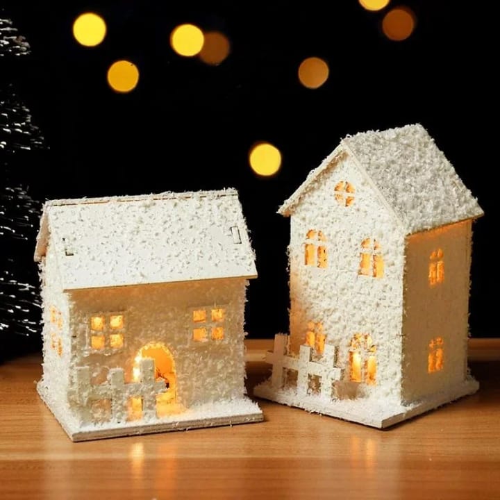 The Glowing Christmas Village House