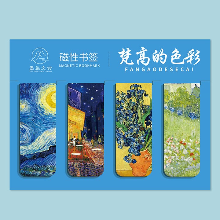 The Painted Page Magnetic Bookmarks, Van Gogh's Colors