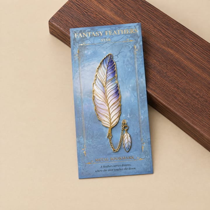 The Gilded Quill Bookmark, Blue