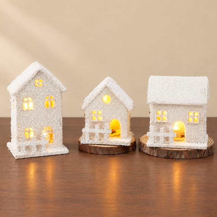 The Glowing Wooden Christmas House