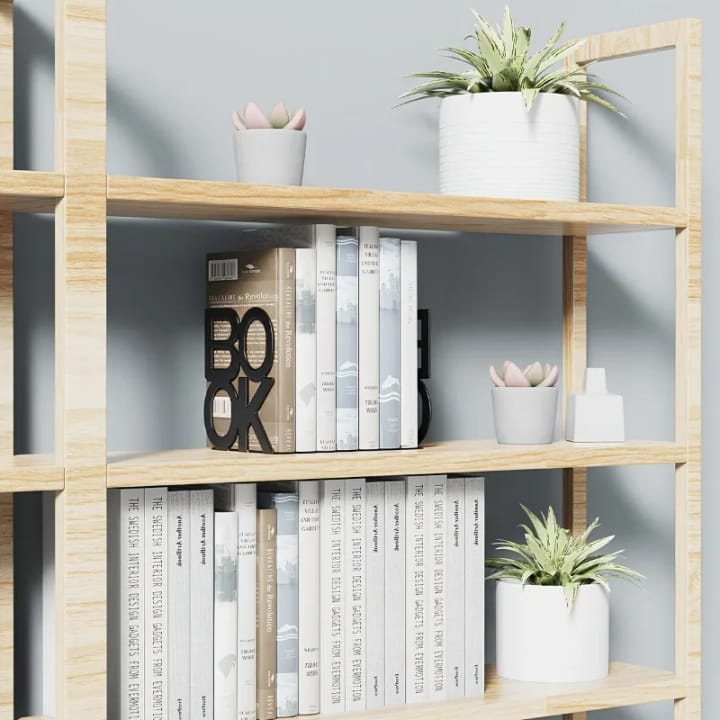 The Iron Ledge Metal Bookends