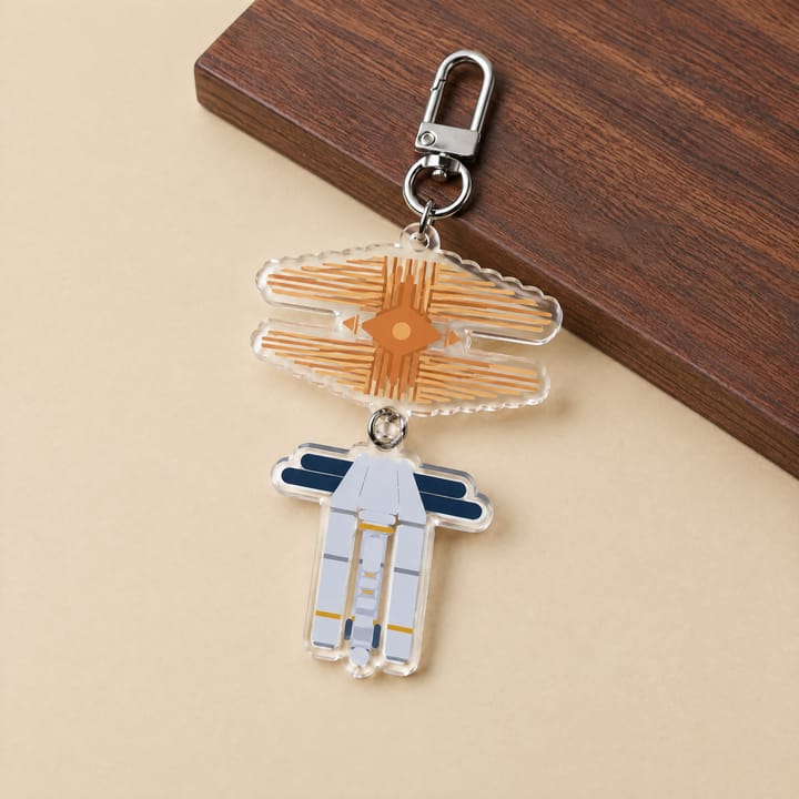 The Bookish Charm Acrylic Keychain, Black