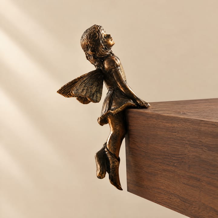 The Hanging Fairy Figurine, Leaning back, legs down