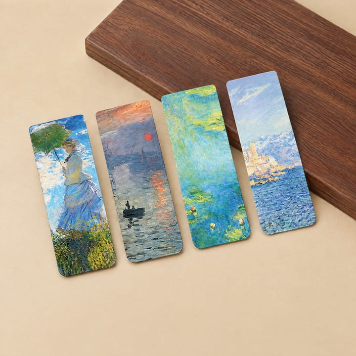 The Painted Page Magnetic Bookmarks, Monet's Light and Shadow