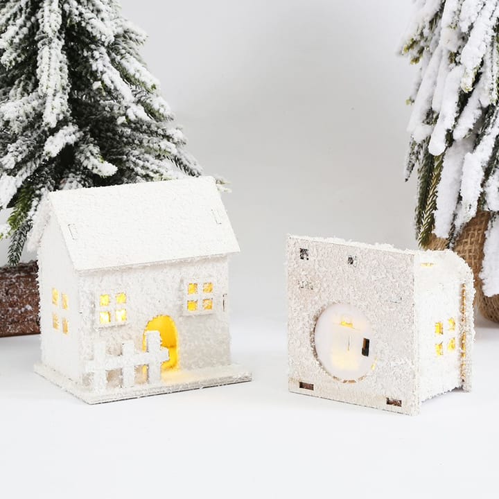 The Glowing Wooden Christmas House