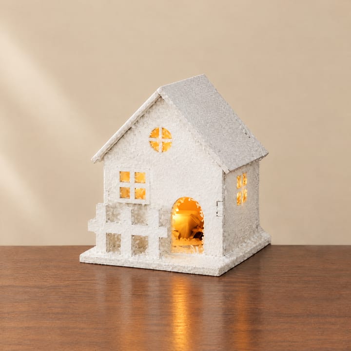 The Glowing Christmas Village House, Single story house with round window