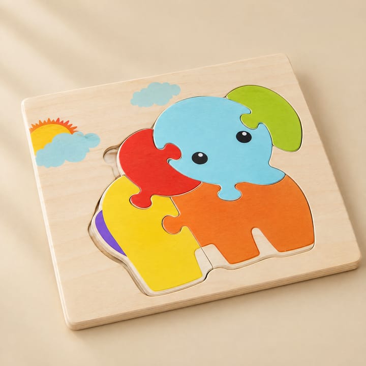The Wooden Animal Puzzle Set