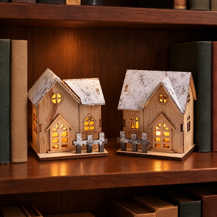The Wooden Christmas Village House Kit
