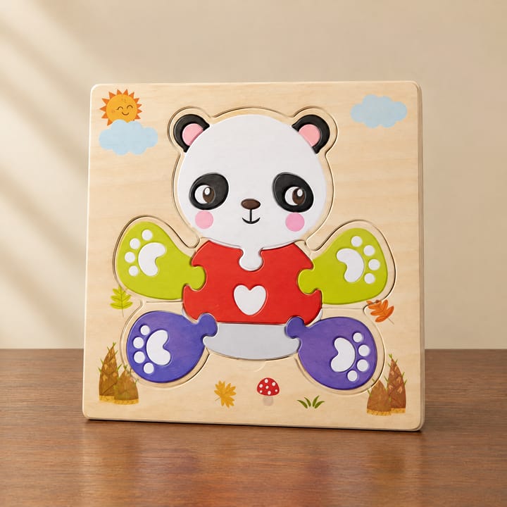 The Wooden Animal Puzzle Set, Panda