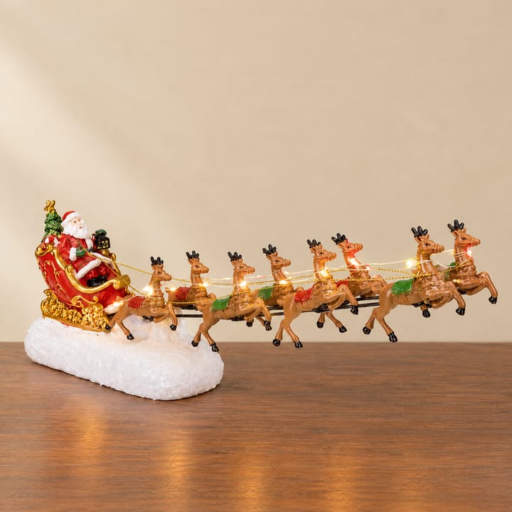 The LED Santa Sleigh and Reindeer Set