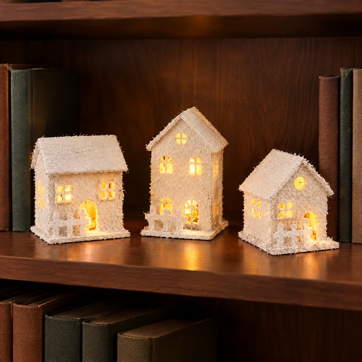 The Glowing Wooden Christmas House