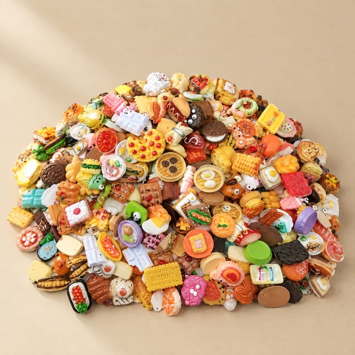 The Miniature Resin Food Assortment, 90 g (3 oz), about 50 pcs
