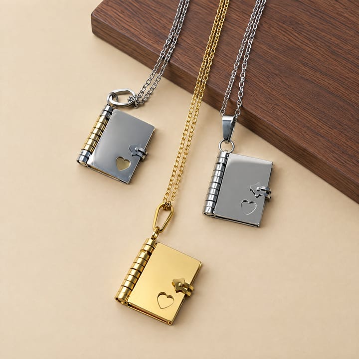 The Opening Book Pendant Necklace