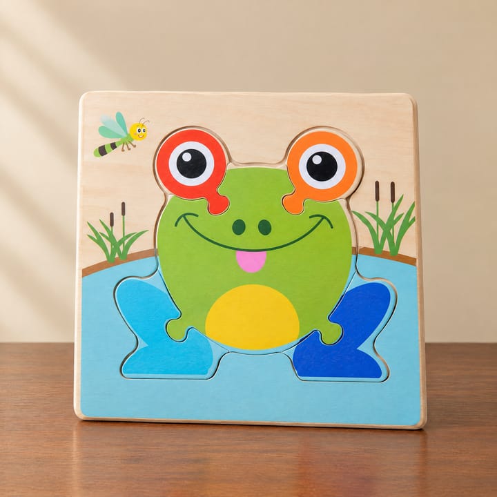 The Wooden Animal Puzzle Set, Frog