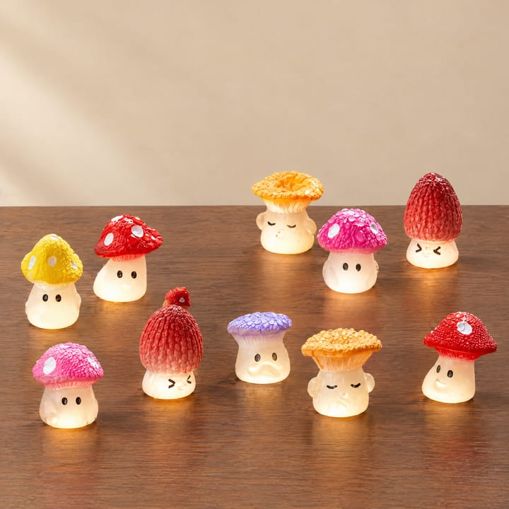 Glow in the Dark Mushroom Figurines