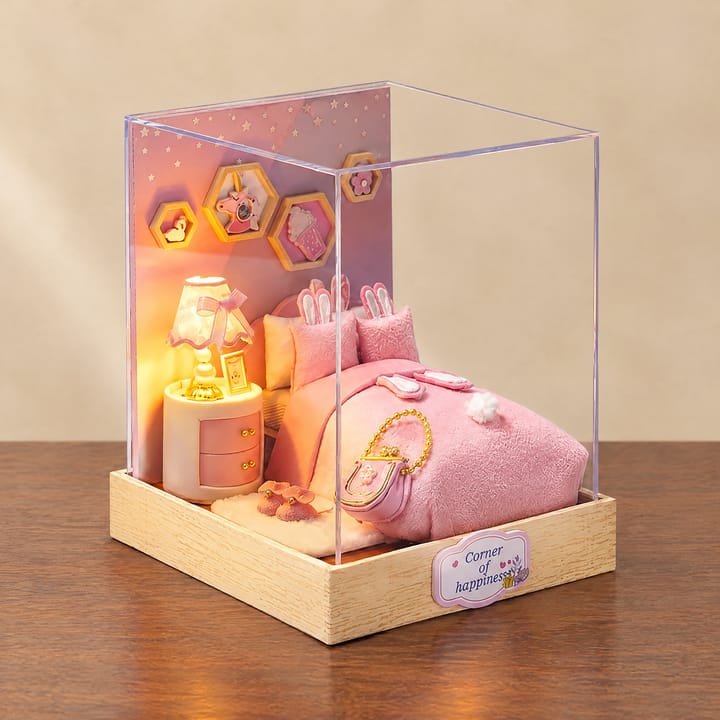 The Glow Room Miniature Kit, Cozy living room