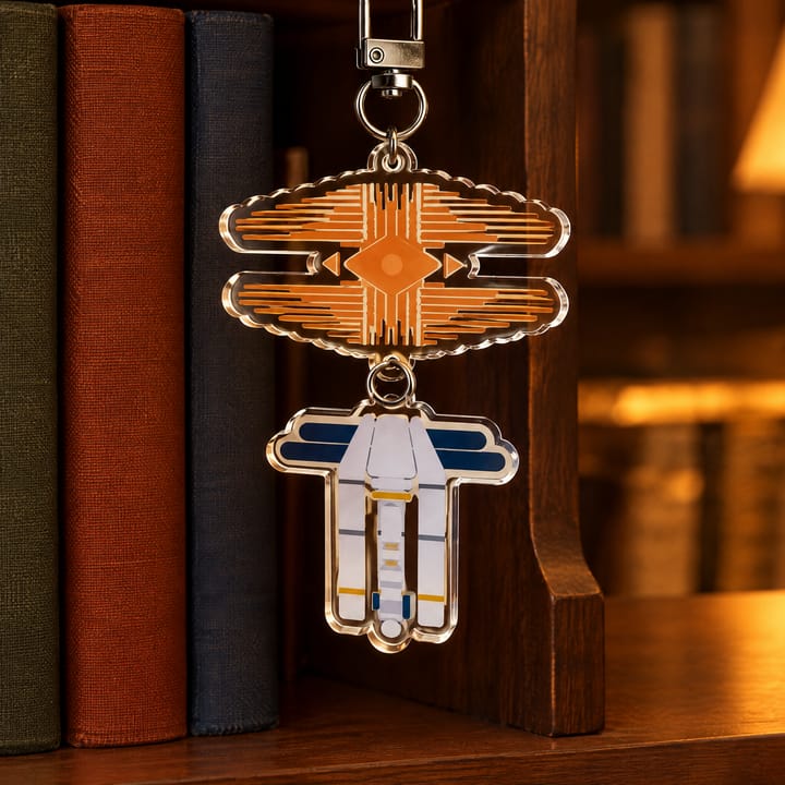 The Bookish Charm Acrylic Keychain