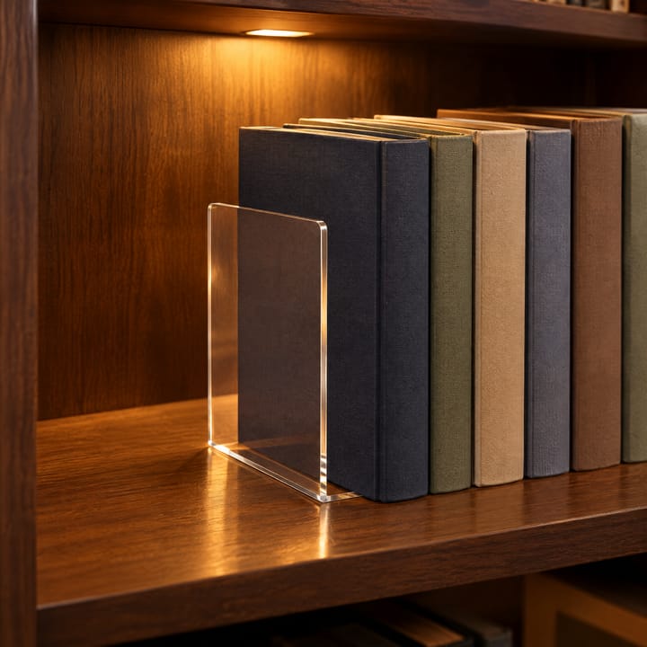 The Clear Acrylic Shelf Bookends