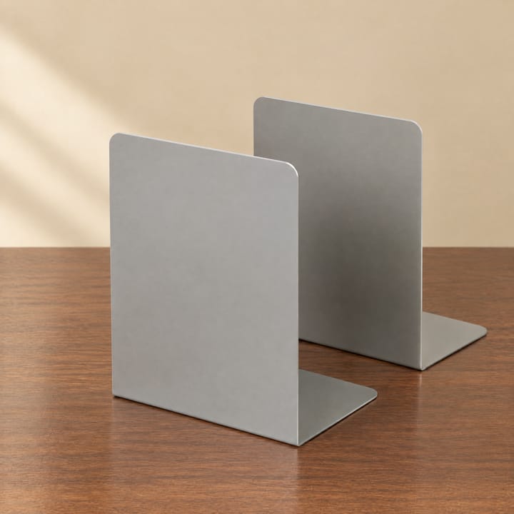 The Steady Shelf Bookends, Gray