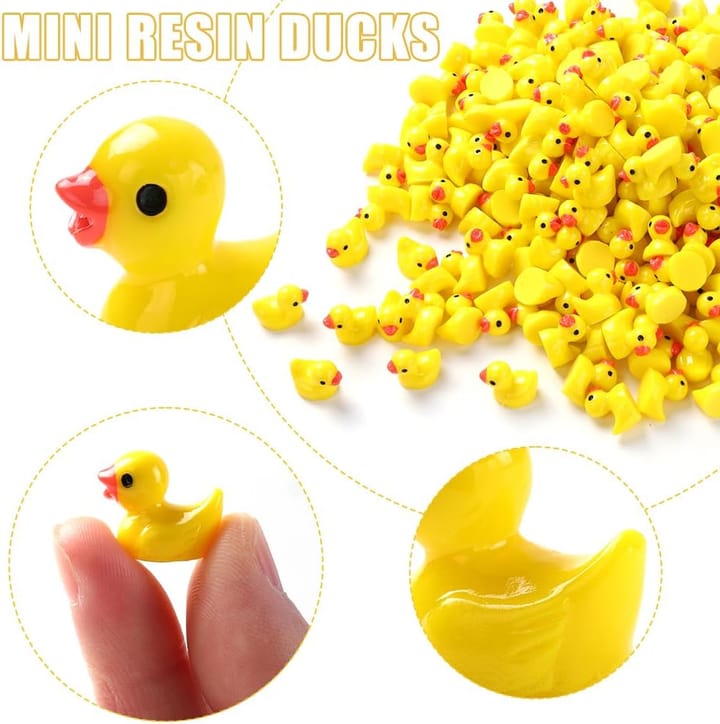 Tiny Resin Duck Figures