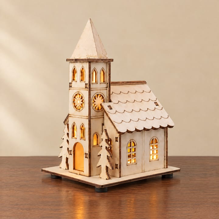 The Christmas Village House Kit, Church with tower