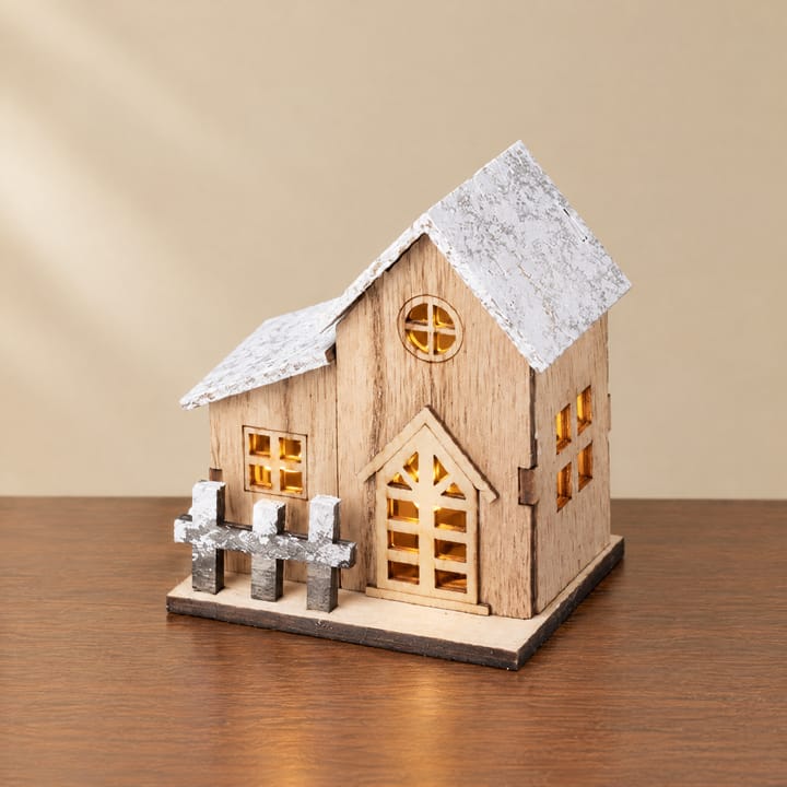 The Christmas Village Cottage Kit, Cottage with side wing