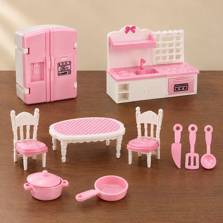 The Miniature Room Set, Pink kitchen