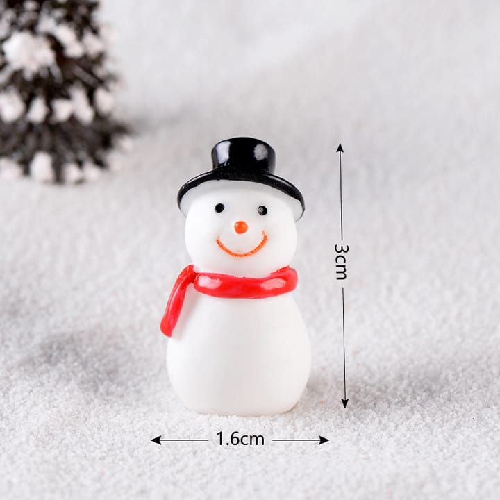 Tiny Christmas Village Figurine Set, 1 snowman