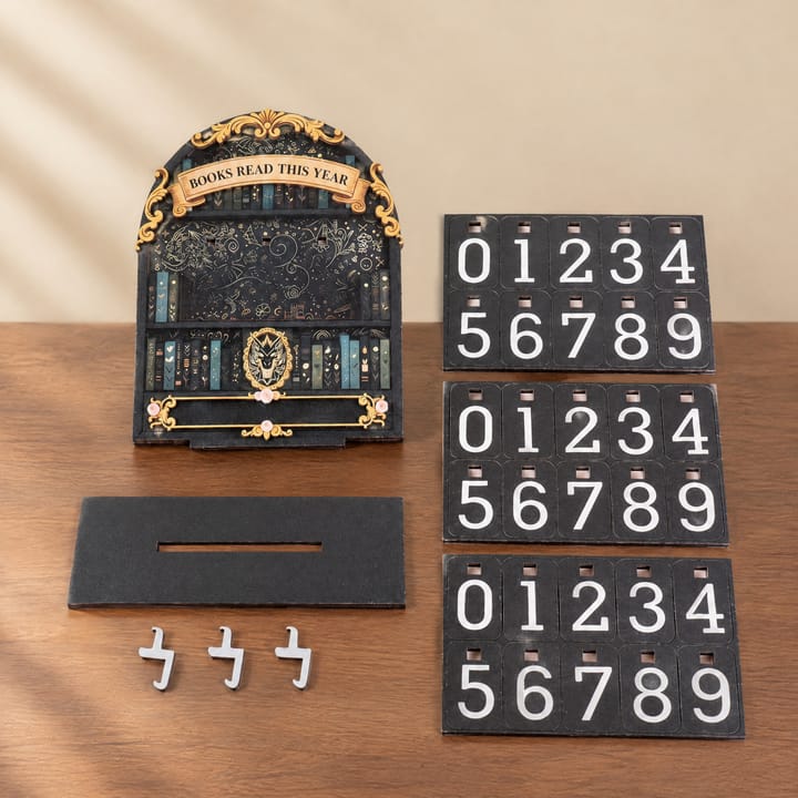 The Wooden Reading Counter Rack, Black