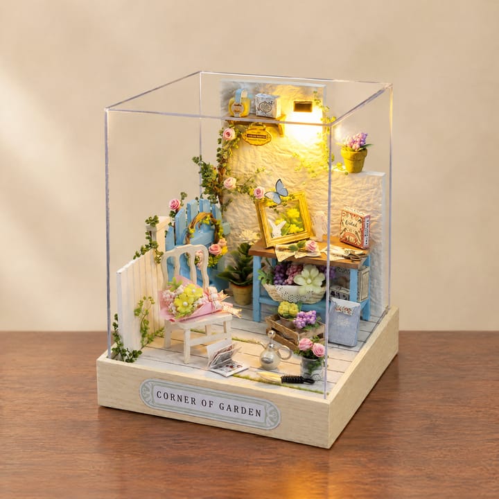 The Glow Room Miniature Kit, Corner of garden
