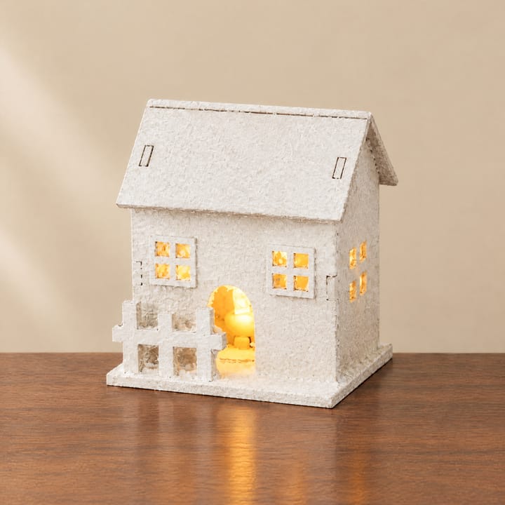 The Glowing Christmas Village House, Single story wide house