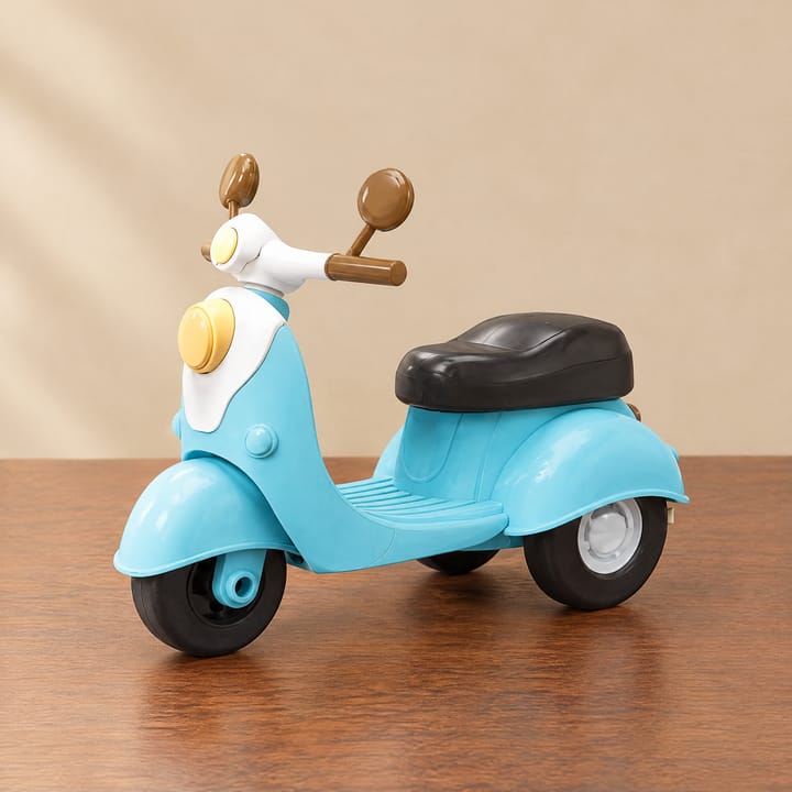 The 1:12 Miniature Furniture Set, Blue scooter