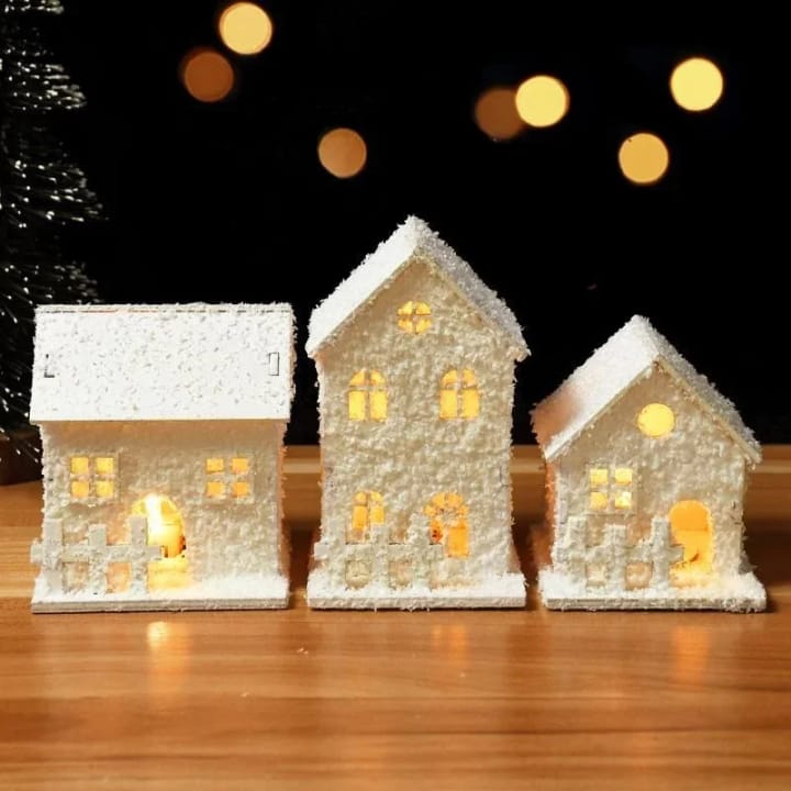 The Glowing Christmas Village House