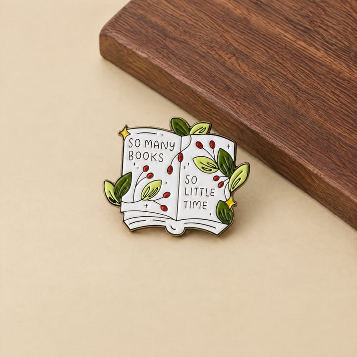 The Book Lover's Enamel Pin
