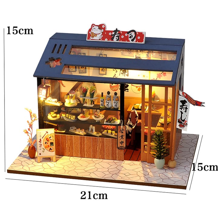 The Hobby House Miniature Kit, Sushi shop, no cover