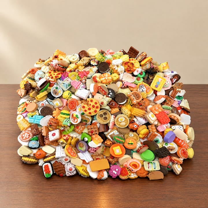 The Tiny Pantry Food Figurines, About 110 pieces