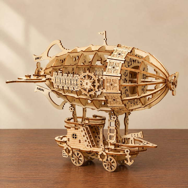 The Airship Wooden Model Puzzle Kit, Airship