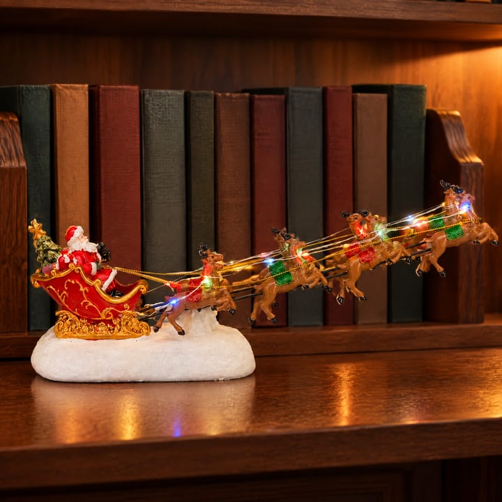 The LED Santa Sleigh and Reindeer Set